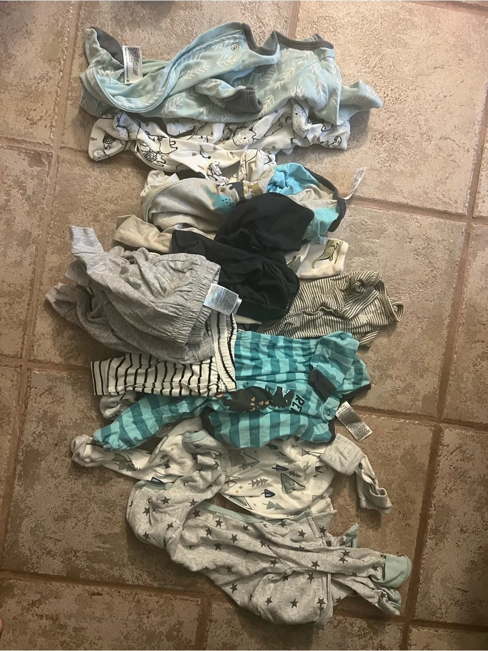 Unbranded Blue Striped newborn One-Piece